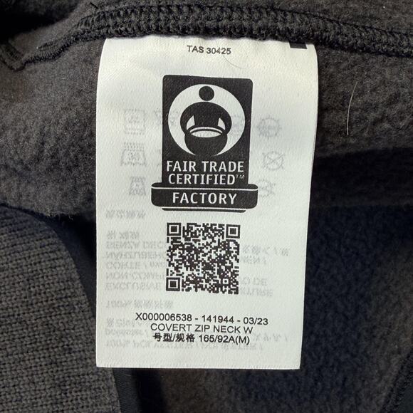 Arc'teryx Sweater Womens Medium Gray Covert Zip Neck Fleece Pullover Hiking - Picture 9 of 10